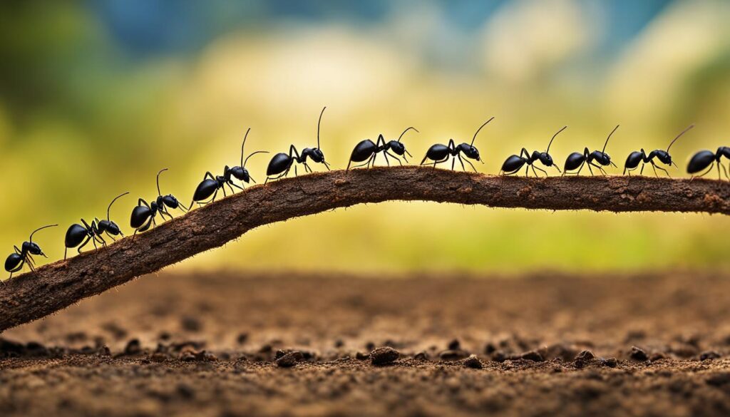 Symbolism of ants carrying food in dreams