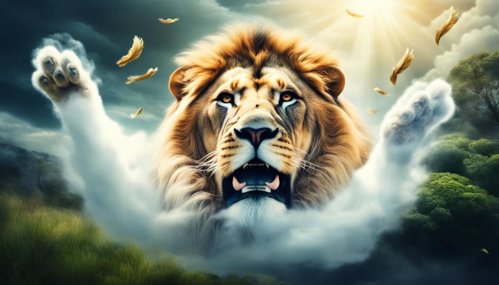 seeking spiritual wisdom from lion dreams