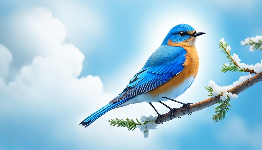 blue bird peace tranquility