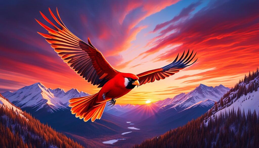 spiritual messages red birds